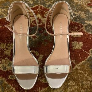 Madden girl silver heels